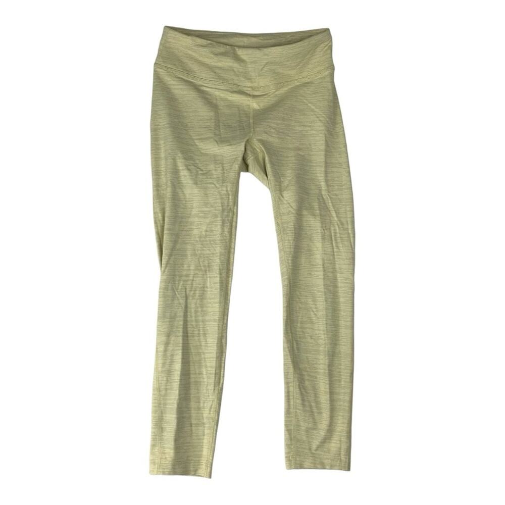 Outdoor Voices women's small pastel yellow leggings low rise gym yoga